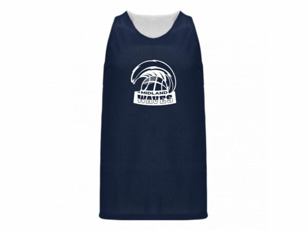 White/Navy Reversible | Youth Practice Jersey - Image 5