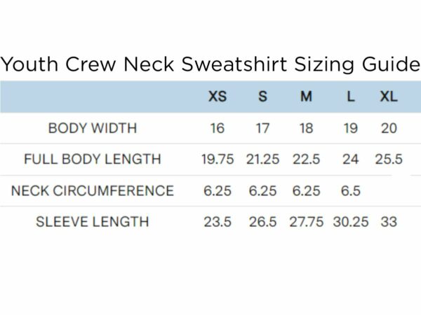 Castex Comets | Youth Crew Neck Sweatshirt - Image 7